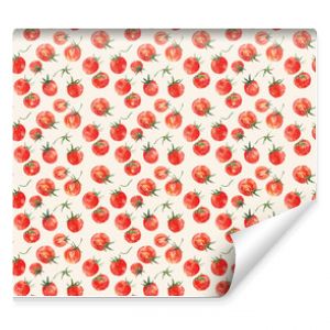 Watercolor Tomato Pattern