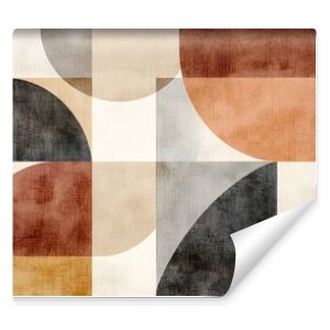 Muted Geometric Abstract Patterns Offering Modern Structured Design