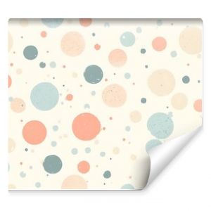 A minimalist seamless pattern of delicate polka dots on a soft pastel background, creating a simple yet elegant wallpaper design. 8k UHD, suitable for high-quality printing or digital display. 