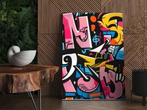 graffiti  colorful print