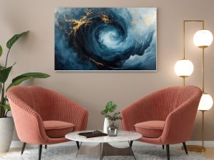 Abstract image with dark swirling shapes symbolizing a sense of isolation and emotional weight