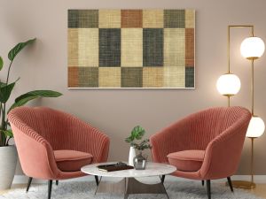 Woven fabric pattern, muted earth tones, high definition