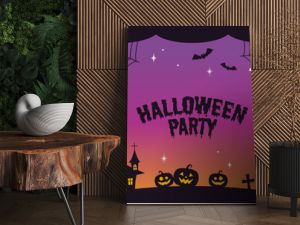 tło wektor z zestawem ikon halloween dla banerów, kart, ulotek, tapet w mediach społecznościowych itp