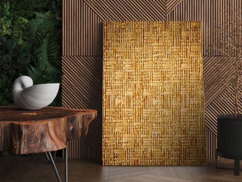 Vignette style straw mat texture background