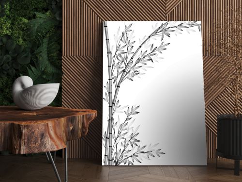 bamboo tree vector drawing