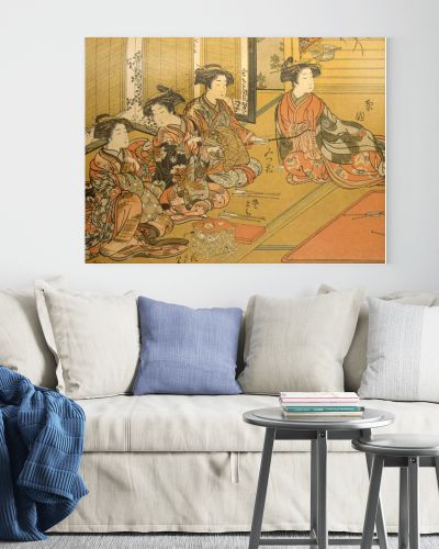 Japan art. Retro illustration