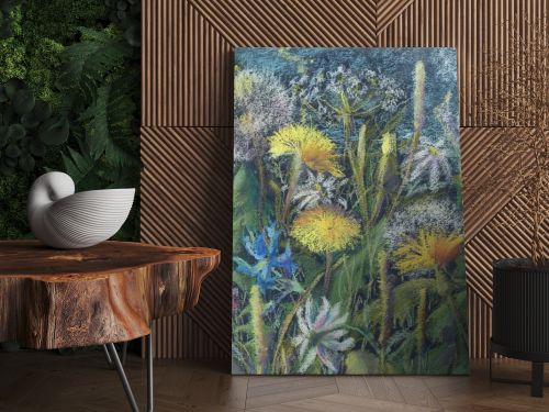 field flowers in summer