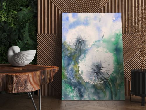 Background With Flower Dandelion