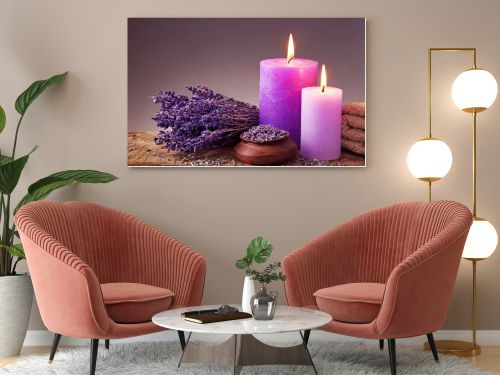 Spa still life with candles
