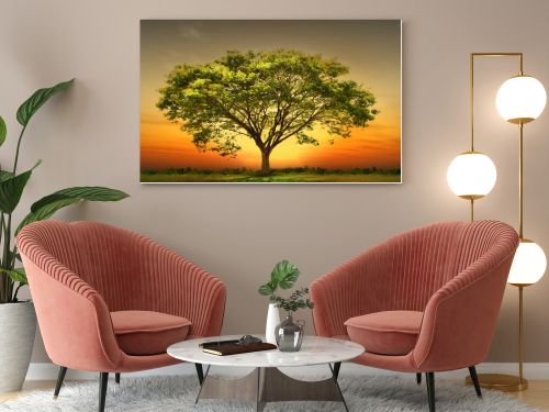Green tree nature landscape