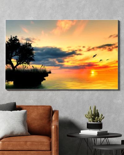 Beautiful nature landscape