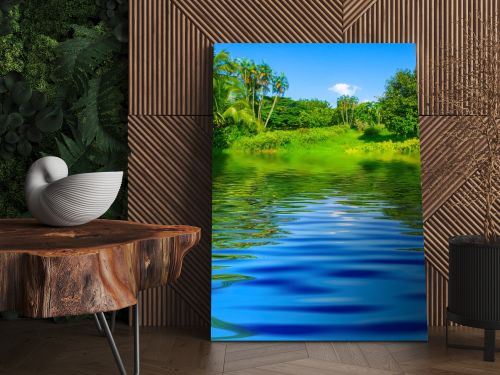 Surface Rippled of water and nature background