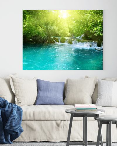 Waterfall in deep forest