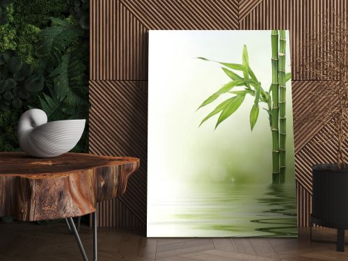 Lucky bamboo design border