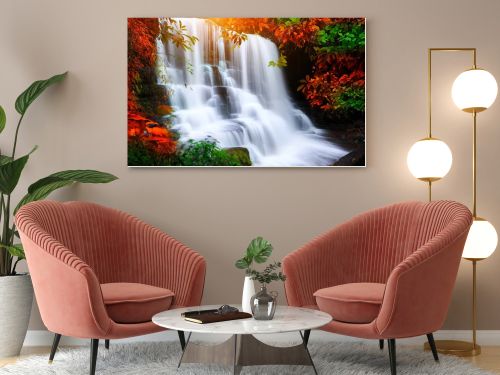 waterfall in rain forest