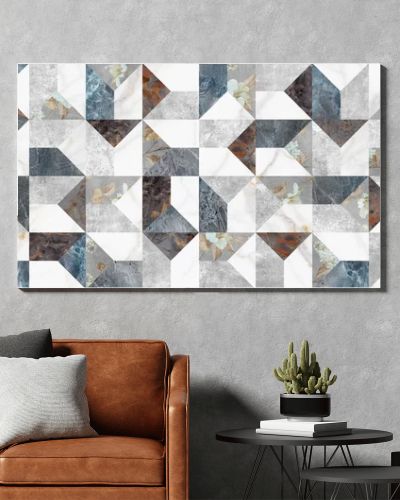 patchwork tiles pattern, geometric decor digital tile surface