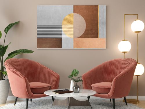 Abstract painting, geometric pattern, art painting, wall decoration, modern art wallpaper, poster, card, mural, rug, hanging picture, print