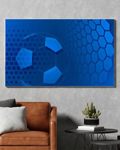 Soccer background in light blue colors