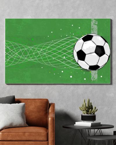 Football, soccer background, banner - vector illustration with empty place . Vector illustration