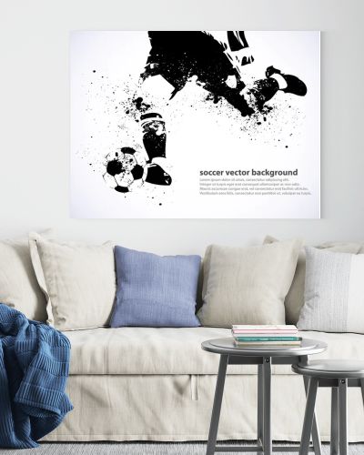 Grunge Soccer Poster