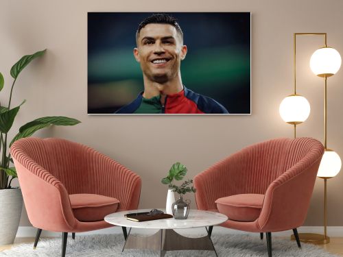 Cristiano Ronaldo during UEFA Euro 2024 qualifying  game between national teams of  Portugal and Slovakia at Estadio do Dragao, Porto. (Maciej Rogowski)