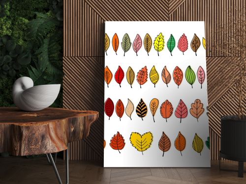 Elegant and beautiful autumn leaves and elements. Bright images for Thanksgiving Day