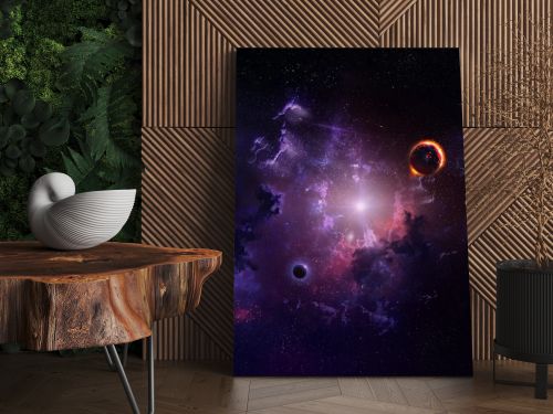 Starfield stardust and nebula space art galaxy creative background