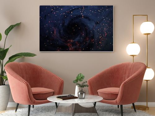 Starfield stardust and nebula space art galaxy creative background