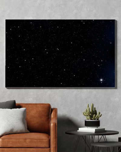 Universe filled with stars and gas. Far distant cosmos Illustration.  
