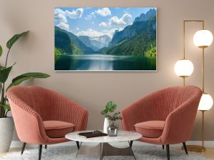 Gosausee, a beautiful lake with moutains in Salzkammergut, Austria.