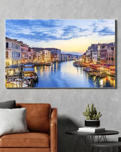 Panoramic view of famous Grand Canal