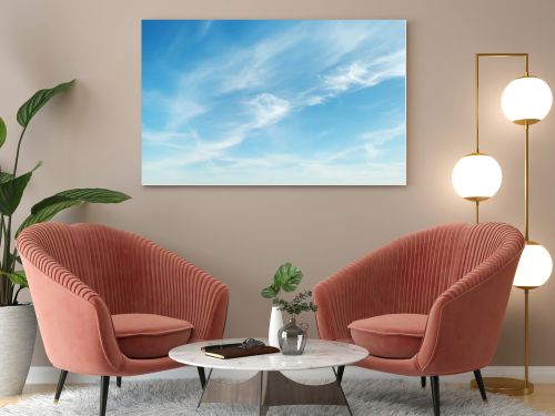 white clouds on blue background