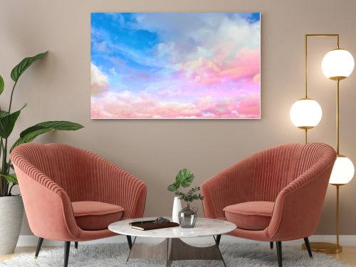 clouds watercolor tint, pink clouds gradient background sky, atmosphere air freedom