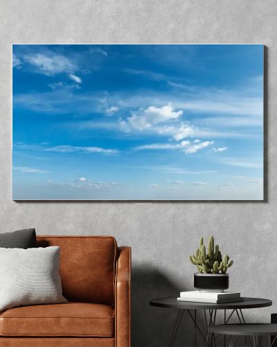 Peaceful and serene sky with clouds background