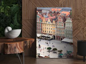 View of the city from a height, Wroclaw, Poland, Europe.