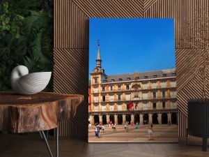 Picturesque view of  Plaza Mayor. Madrid