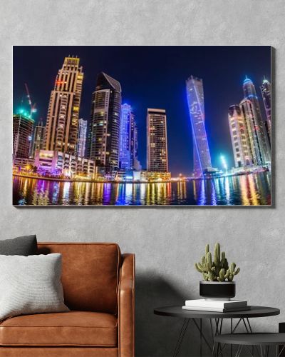 Dubai Marina cityscape, UAE