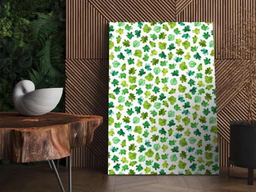 Green seamless pattern. 