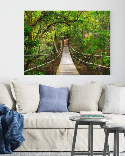 Bridge to the jungle,Khao Yai national park,Thailand