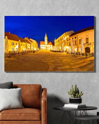 Town of Varazdin central square panorama