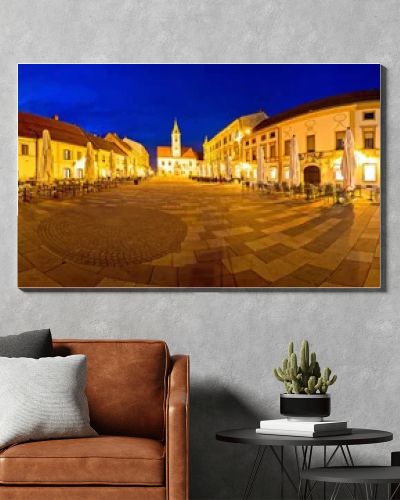 Town of Varazdin central square panorama