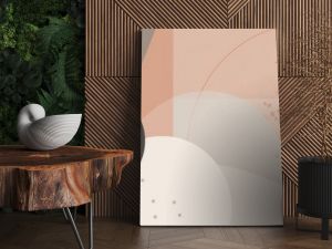 Contemporary minimalist wallpaper with abstract shapes