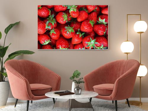 Fresh strawberry background