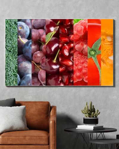 Fruit and vegetable background