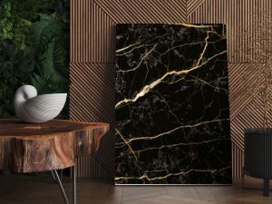 Black marble stone texture background material