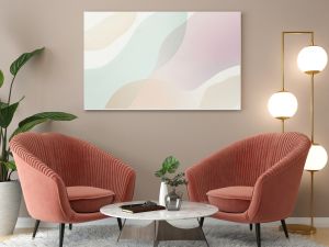 Elegant pastel background with wavy shapes flowing gently. Evoking peace and tranquility. Perfect for feminine designs like beauty. Spa. Or wellness. Ideal for cards. Invitations. Flyers. And more