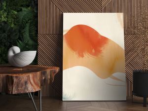 Organic Elegance: A flowing abstract background of earthy tones, evoking nature and tranquility for wellness centers or spas.