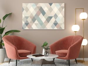 Minimalist Geometric Triangle Pattern in Muted Tones Abstract Background