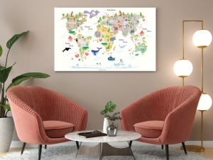 World Globe Map. Explore the World. 