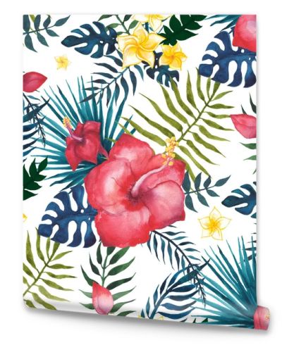 Tropical seamless pattern.